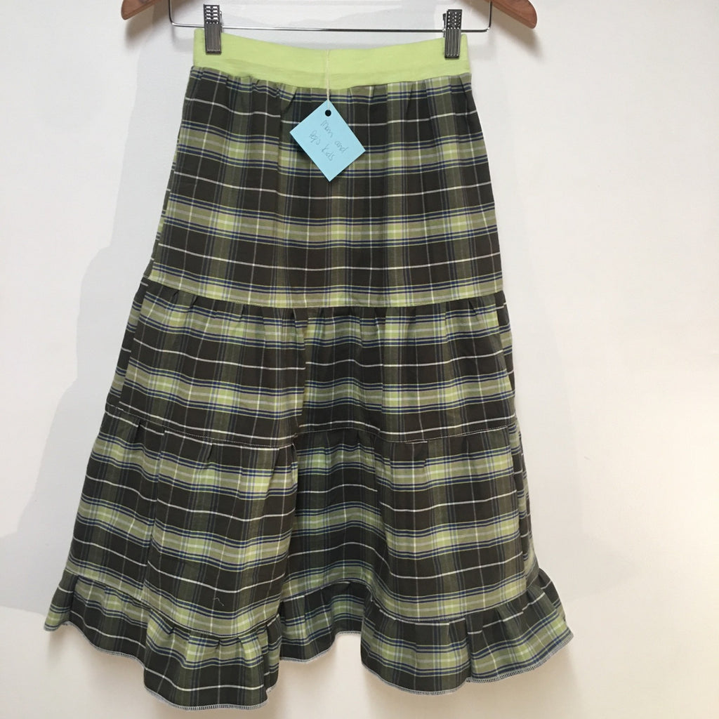 Maxi Cotton Plaid Skirt (10-12)