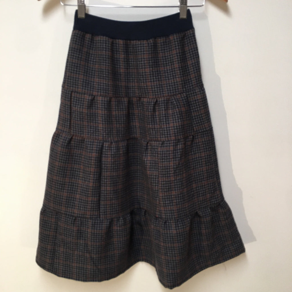 Maxi Wool Checkered Skirt (8)