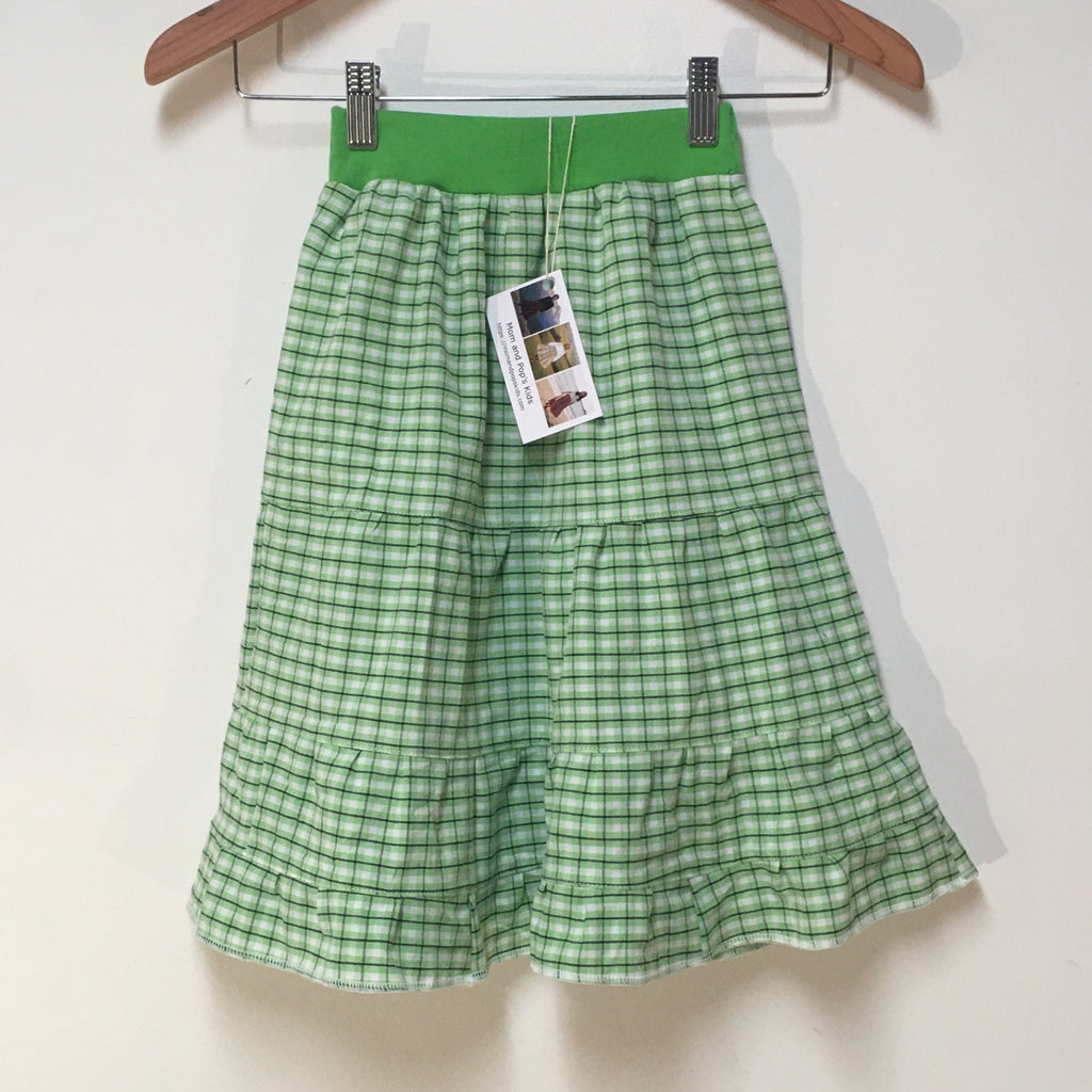 Maxi Cotton Plaid Skirt (2-3)