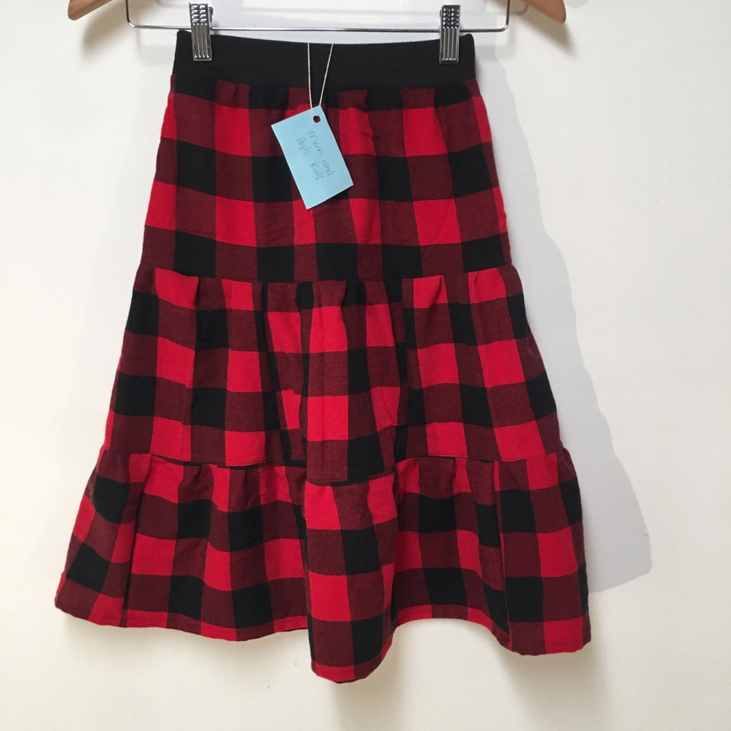 Maxi Flannel Plaid Skirt (5-6)