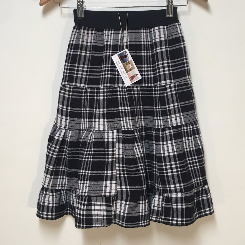 Maxi Flannel Plaid Skirt (6)