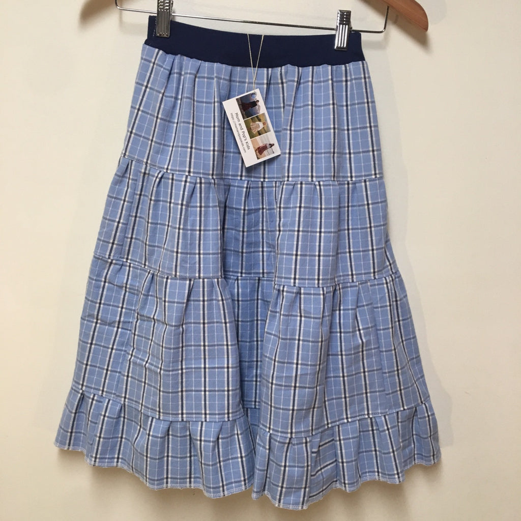 Maxi Cotton Plaid Skirt (7-8)