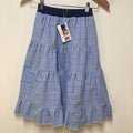 Maxi Cotton Plaid Skirt (7-8)