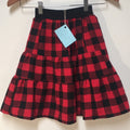 Midi Flannel Plaid Skirt (2)