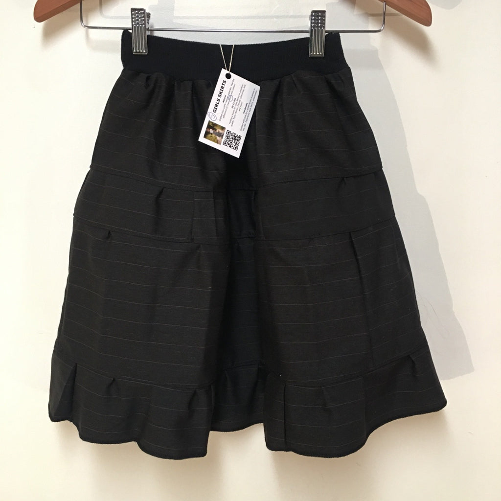 Midi Wool Striped Skirt (5)