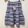 Midi Linen Striped Skirt (8)