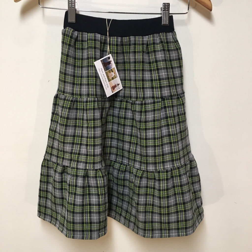 Maxi Flannel Plaid Skirt (5)