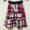 Midi Flannel Plaid Skirt (4)