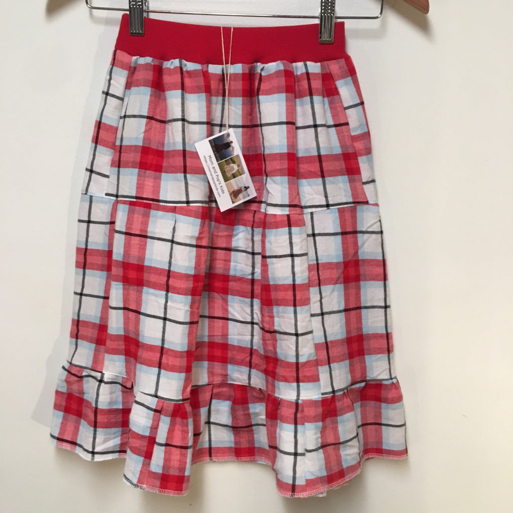 Maxi Flannel Plaid Skirt (5-6)