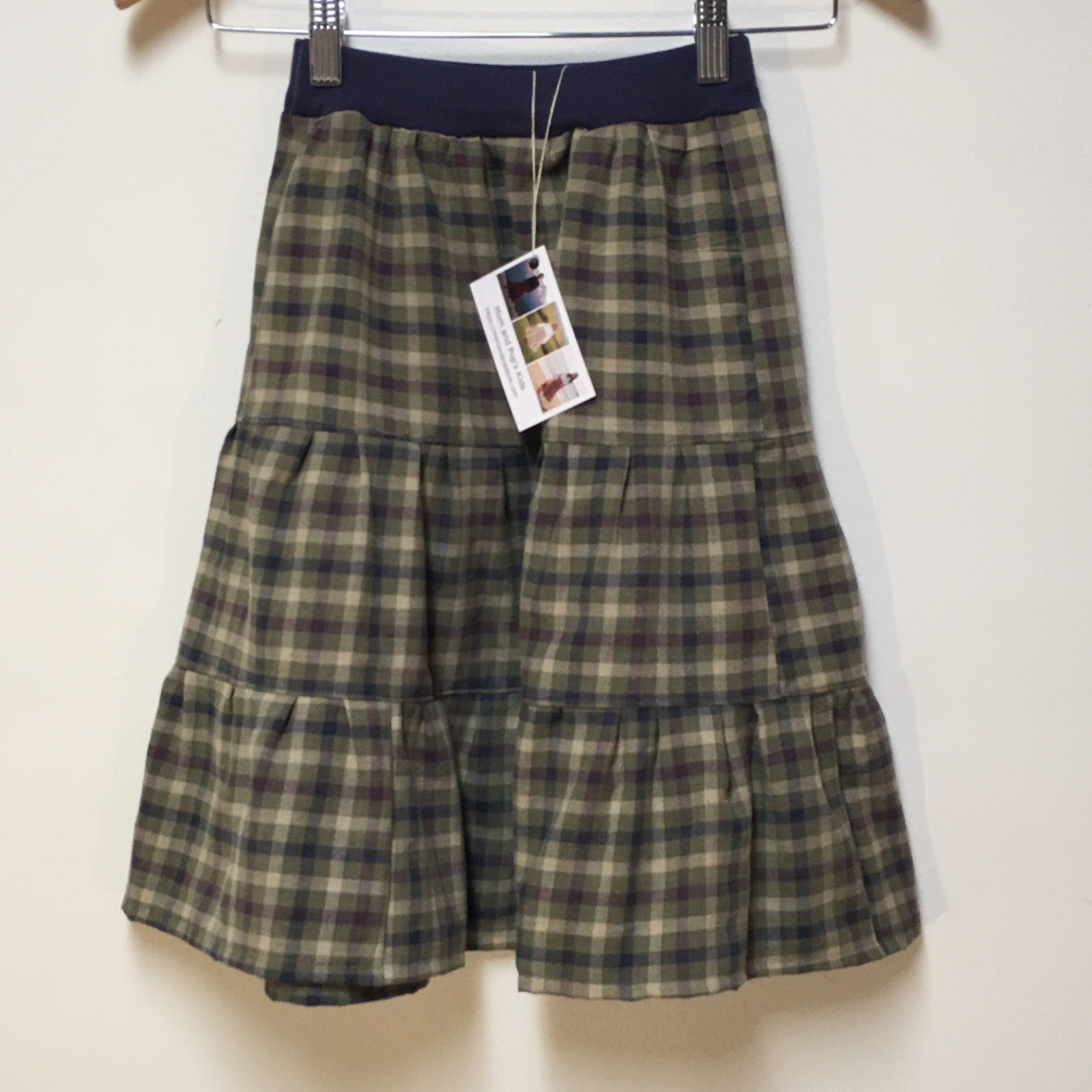 Midi Cotton Checkered Skirt (5)