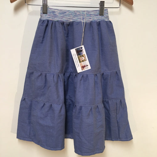 Maxi Cotton Chambray Skirt (3-4)