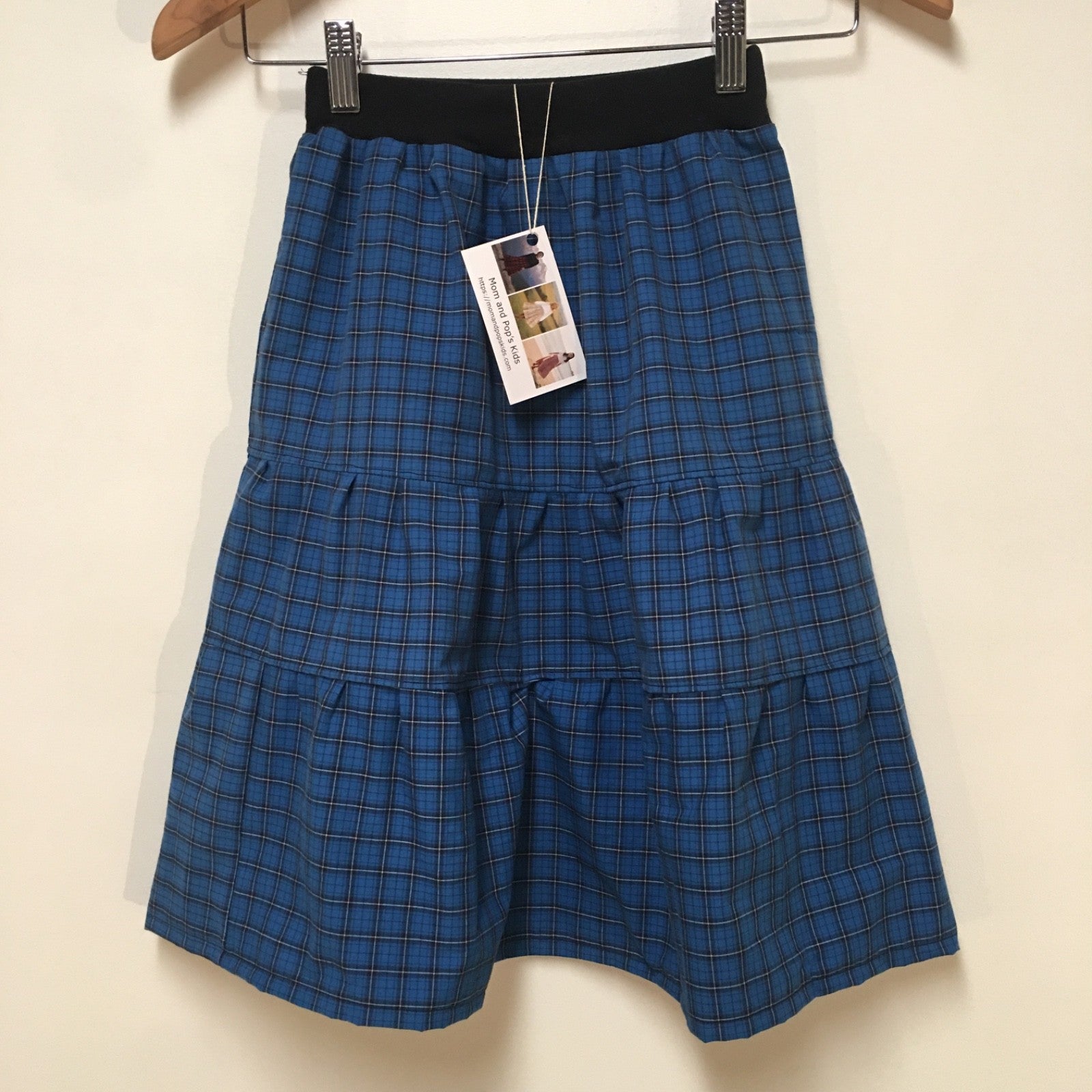 Midi Cotton Plaid Skirt (5-6)