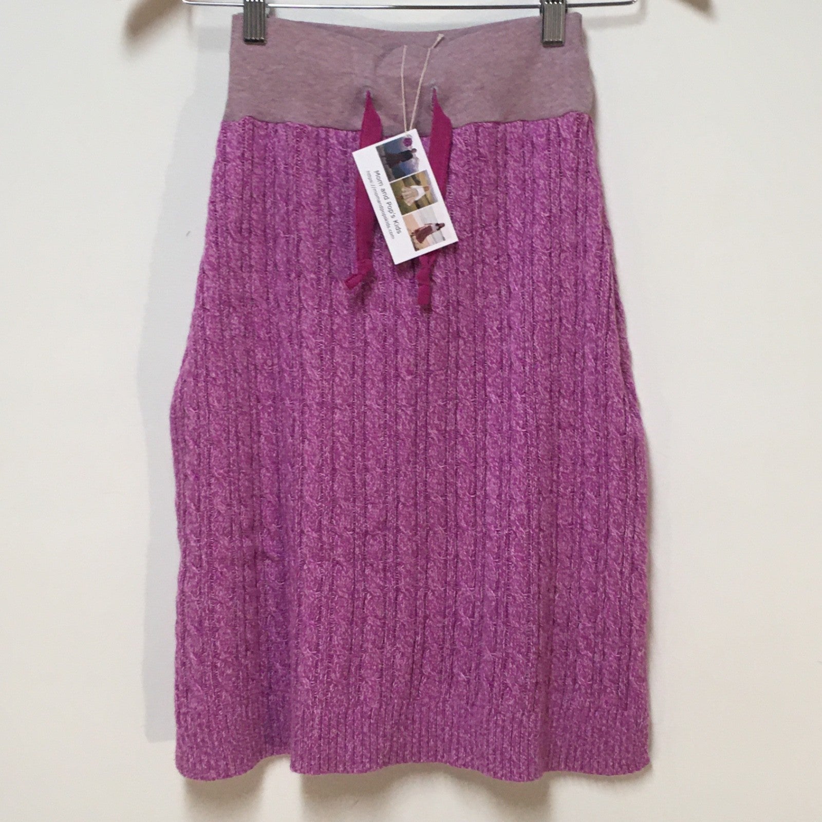 Midi Knit Purple Skirt (6)