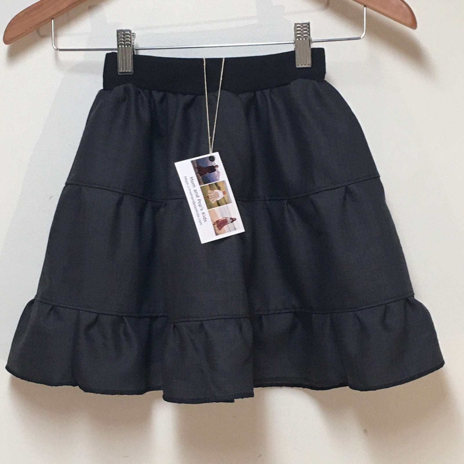 Midi Wool Gray Skirt (2-3)