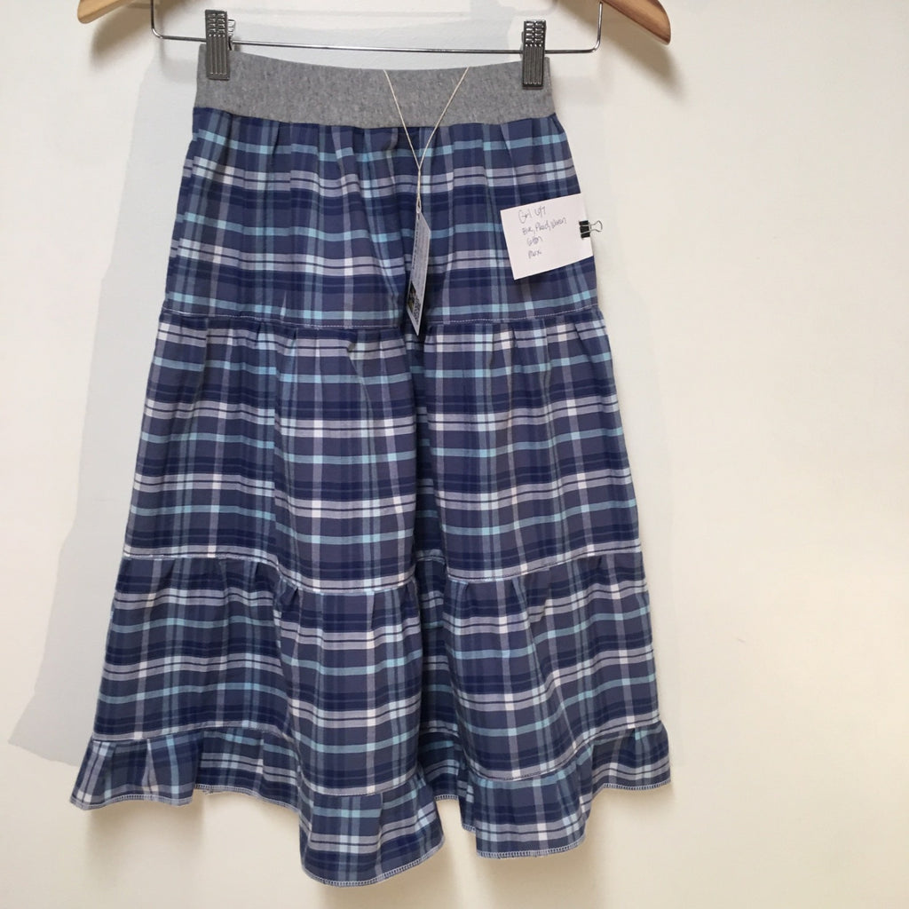 Maxi Cotton Plaid Skirt (6-7)