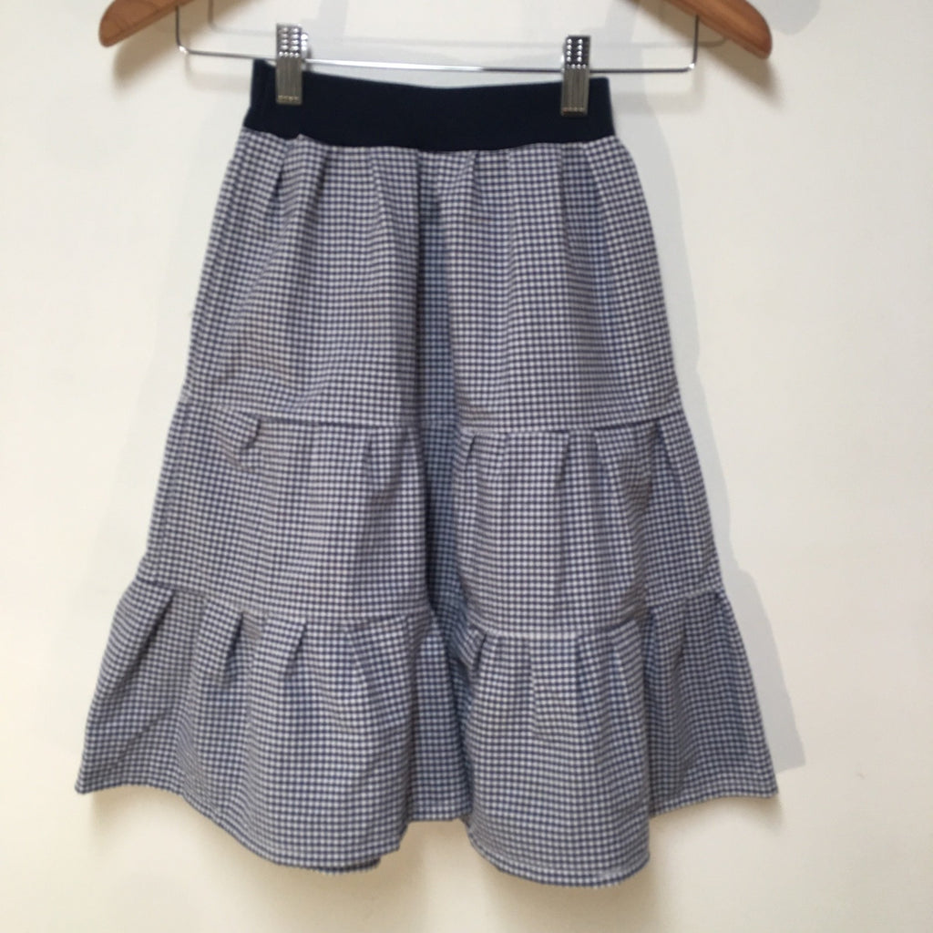 Maxi Cotton Checkered Skirt (3)