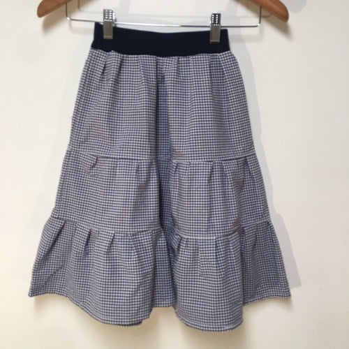 Maxi Cotton Checkered Skirt (3)