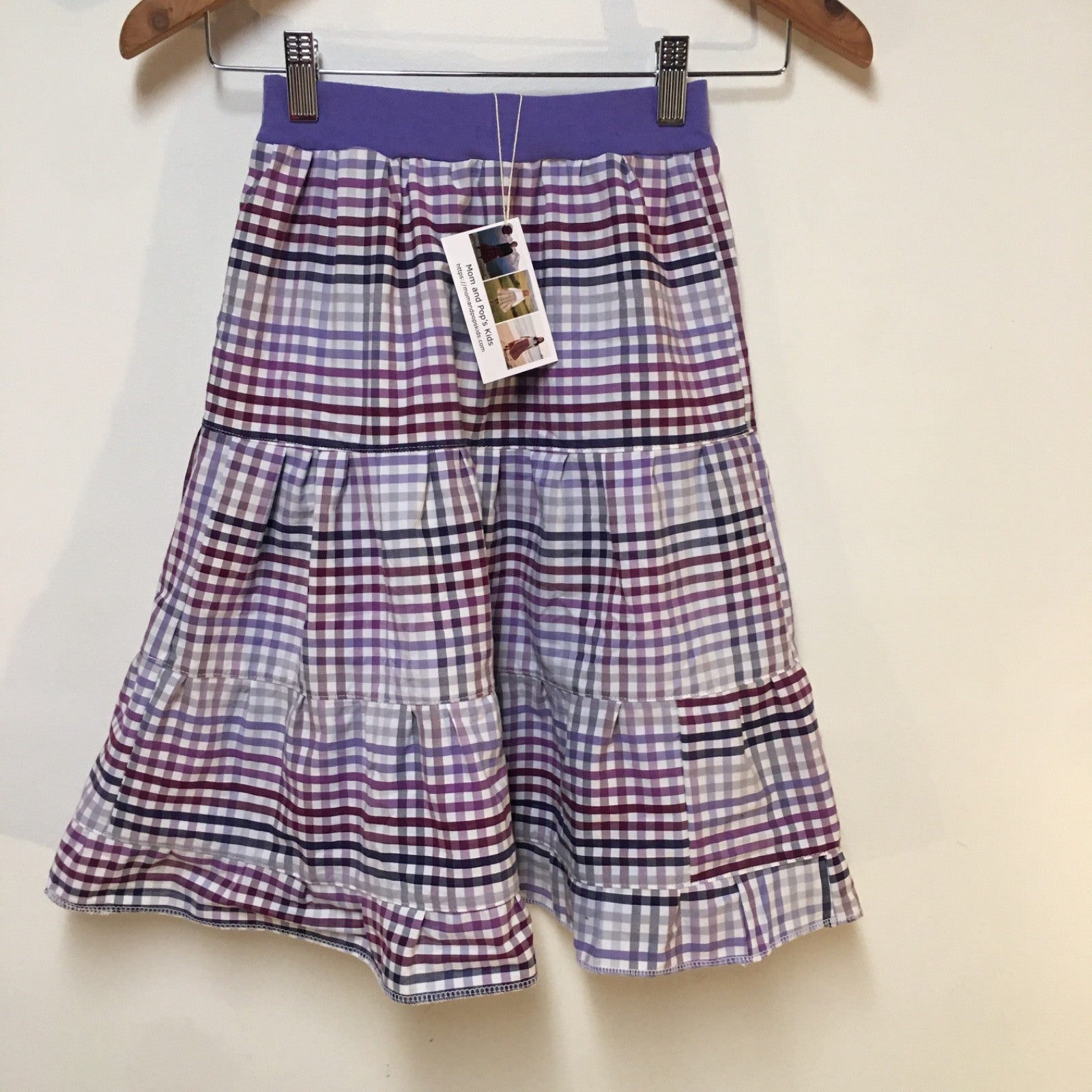 Midi Cotton Checkered Skirt (6-7)