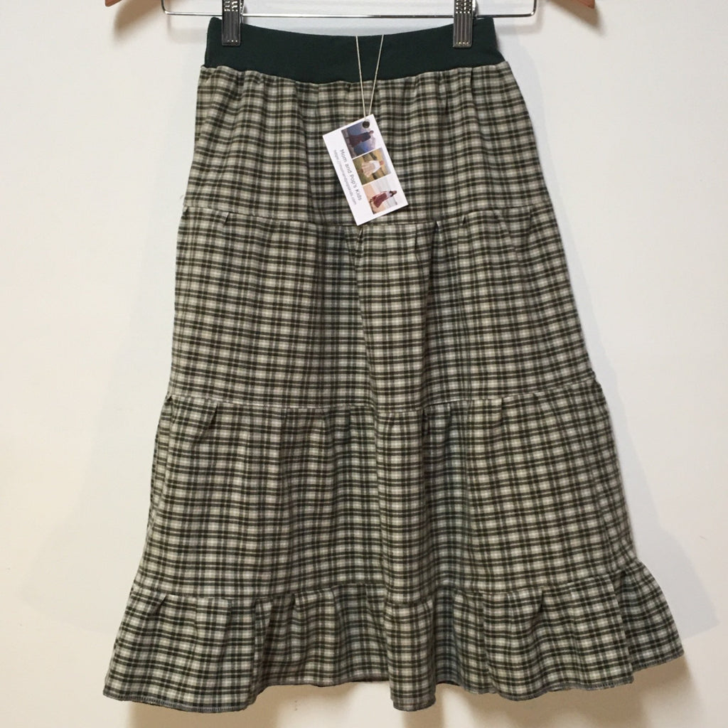 Maxi Cotton Plaid Skirt (6-7)