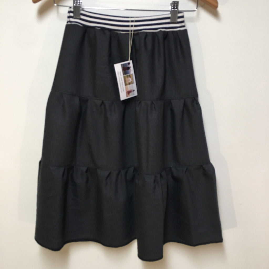 Midi Wool Gray Skirt (8)