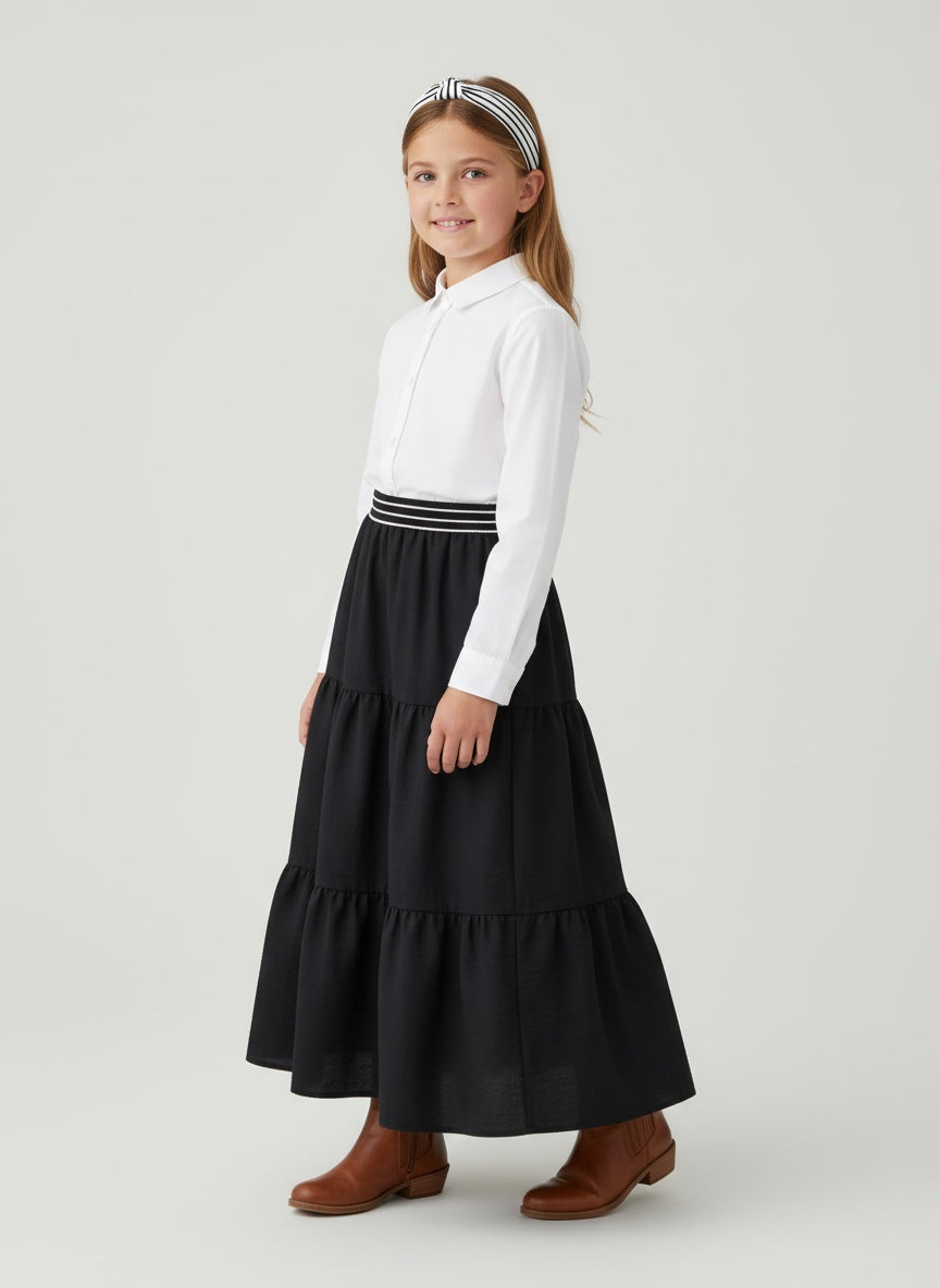 Maxi Wool Black Skirt (10-12)