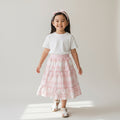 Midi Cotton Plaid Skirt (2-3)
