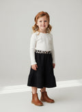 Midi Flannel Black Skirt (4)