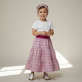 Maxi Cotton Plaid Skirt (2-3)