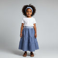 Maxi Cotton Chambray Skirt (3-4)