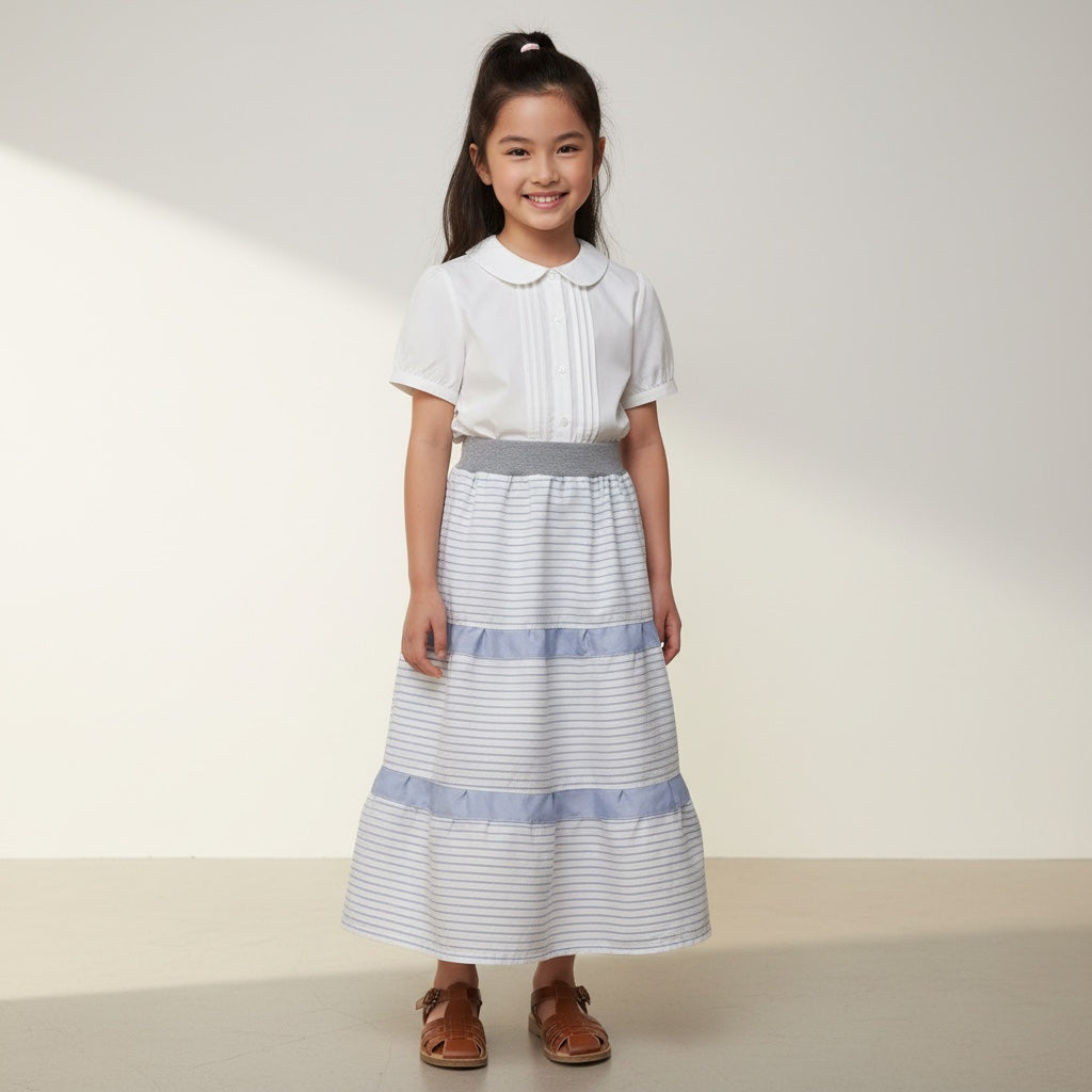 Maxi Cotton Patchwork Skirt (6-7)