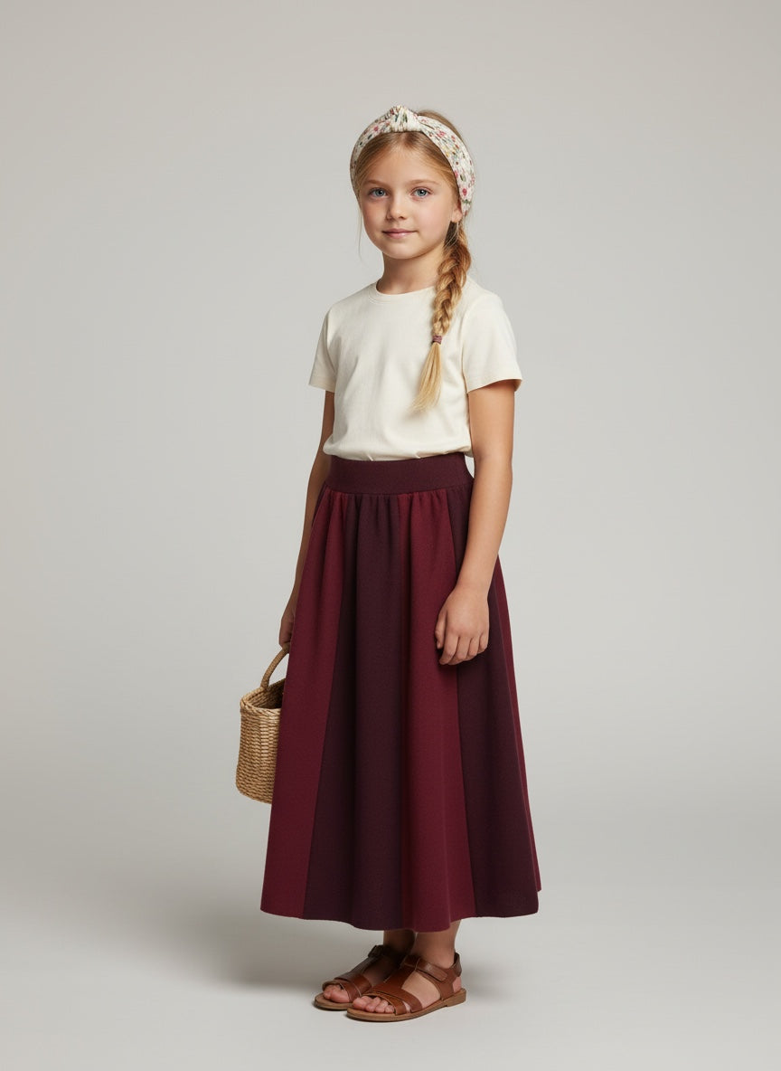 Maxi Knit Colorblock Skirt (8)