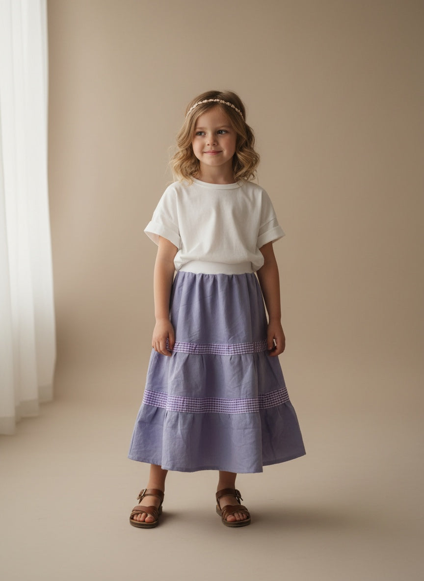 Maxi Cotton Patchwork Skirt (4)