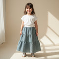 Maxi Cotton Plaid Skirt (2)