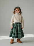 Maxi Flannel Plaid Skirt (5)