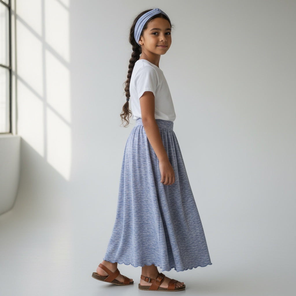 Maxi Knit Striped Skirt (6)