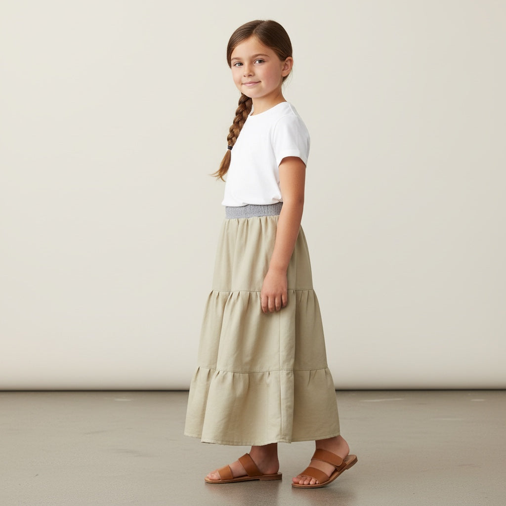 Maxi Cotton Sateen Skirt (8)
