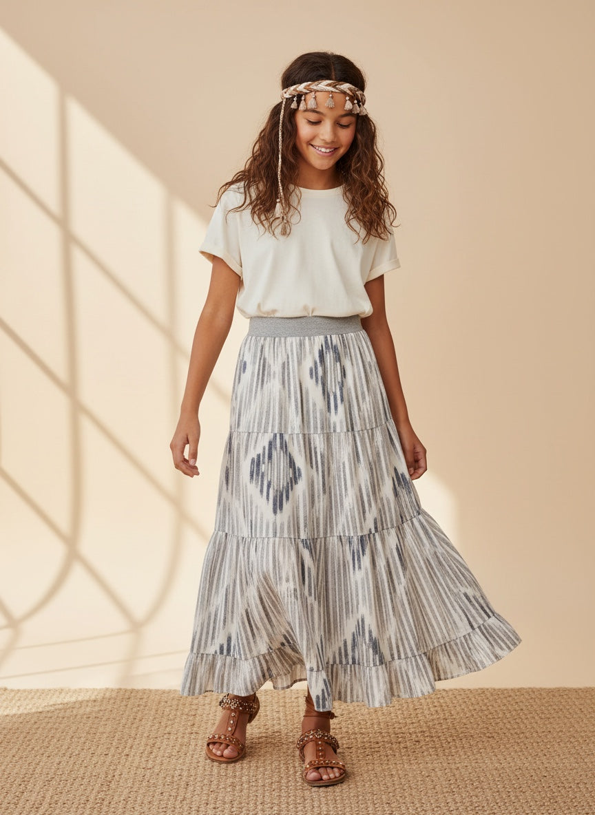 Maxi Cotton Aztec Skirt (14-16)