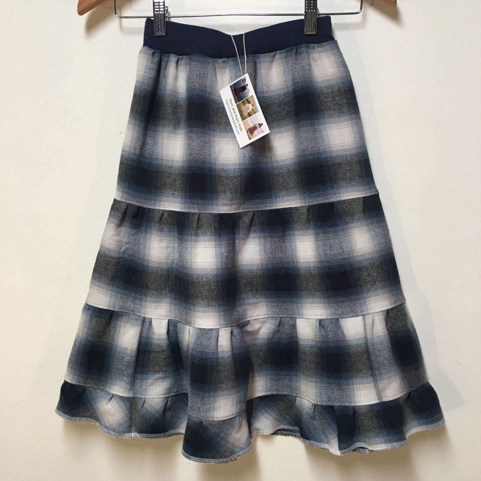 Maxi Flannel Plaid Skirt (7)