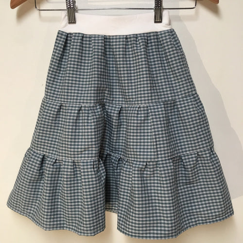 Maxi Cotton Plaid Skirt (2)
