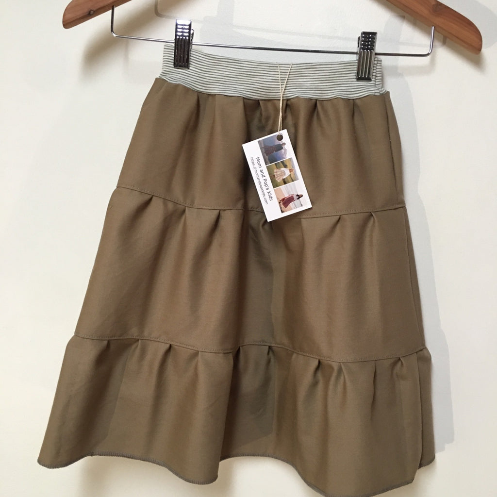 Midi Wool Beige Skirt (3)