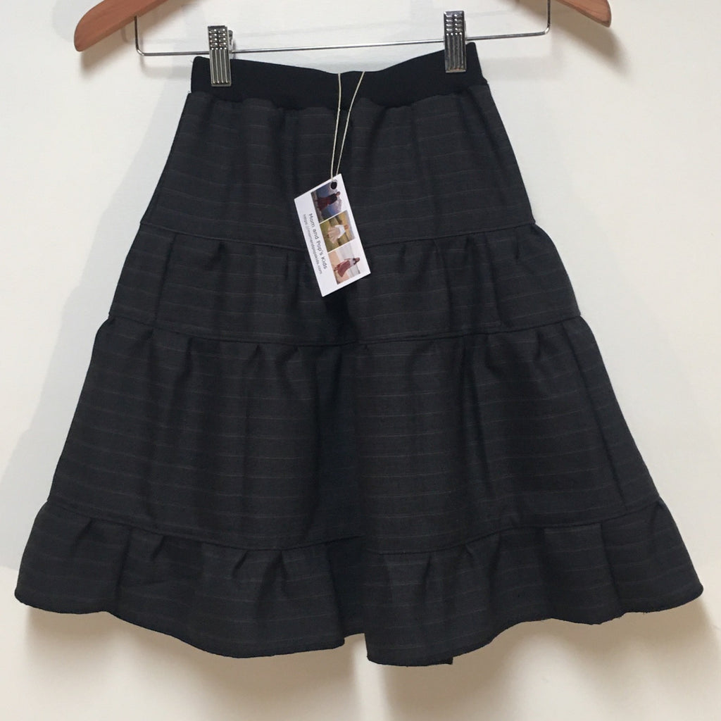 Midi Wool Striped Skirt (4)