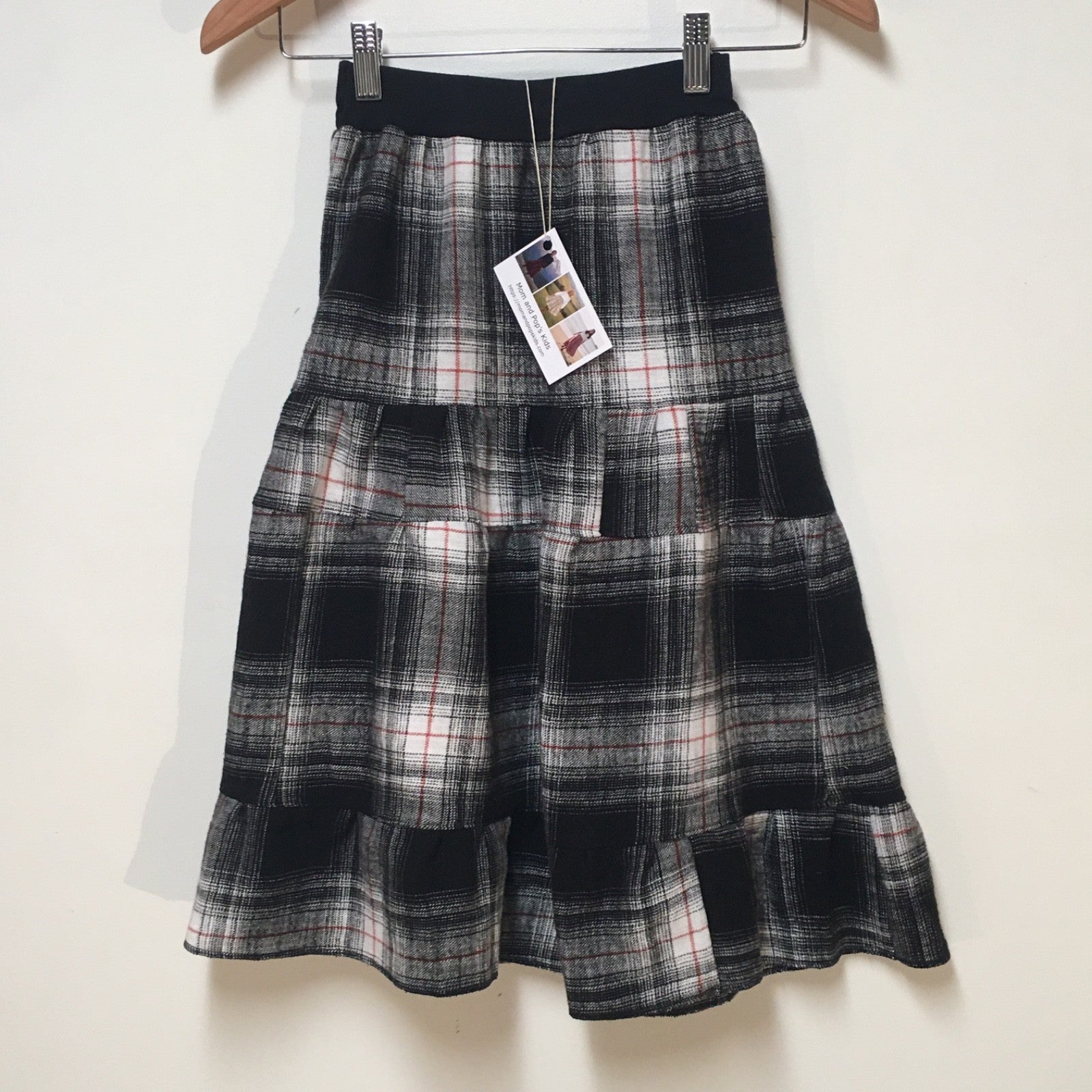 Maxi Flannel Plaid Skirt (6)