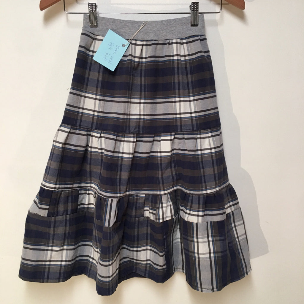 Maxi Cotton Plaid Skirt (6-7)