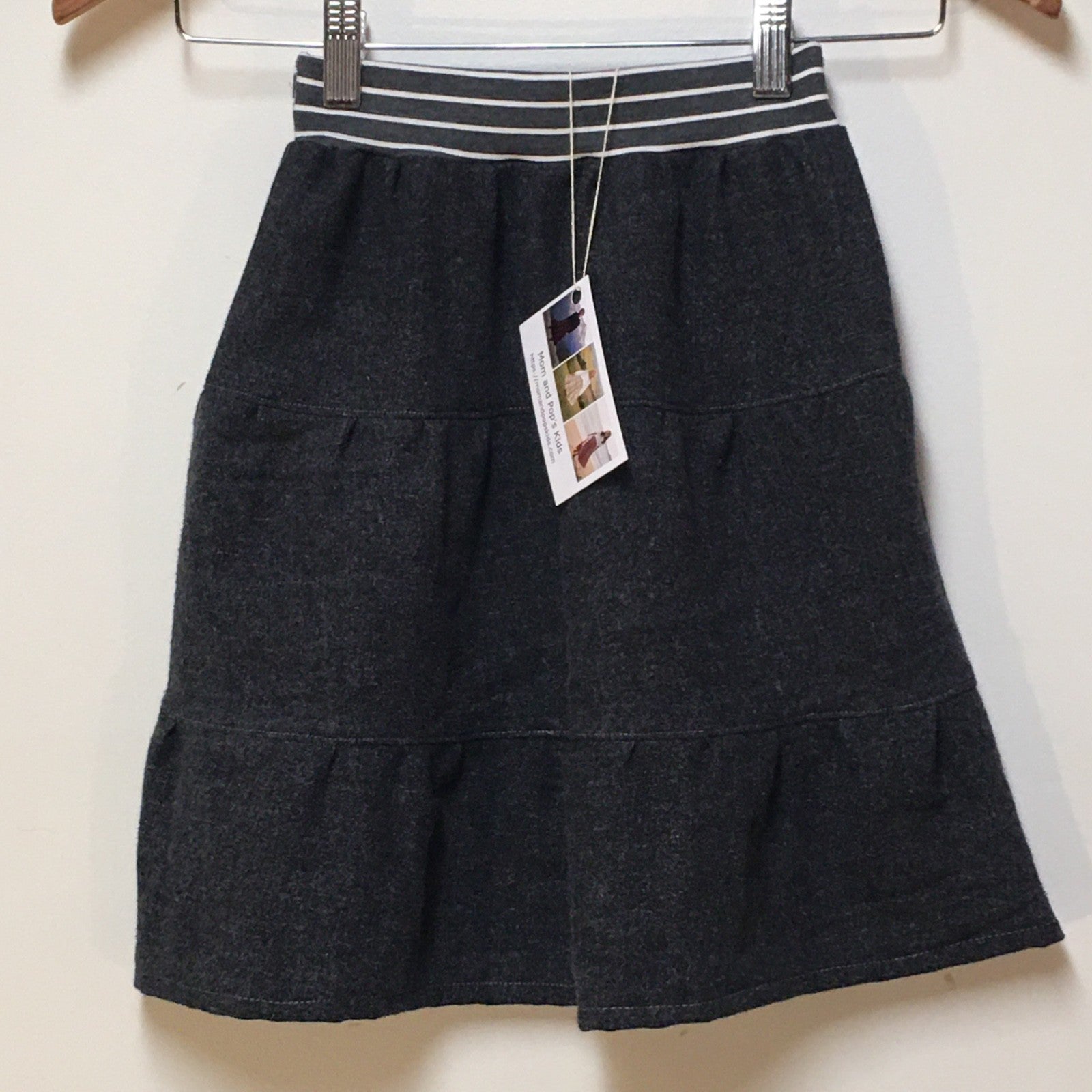 Midi Flannel Gray Skirt (2-3)