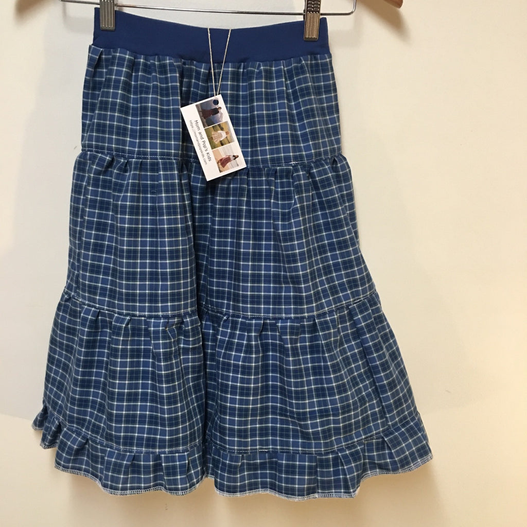 Midi Cotton Plaid Skirt (6-7)