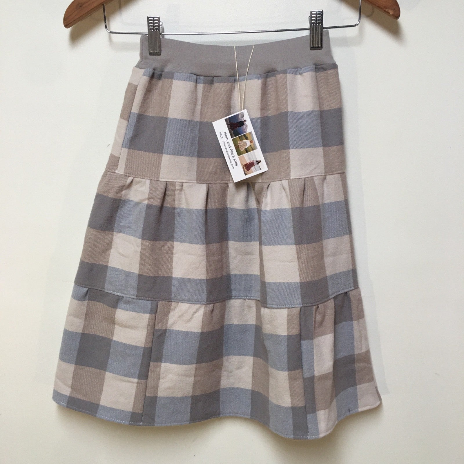 Maxi Flannel Checkered Skirt (5)