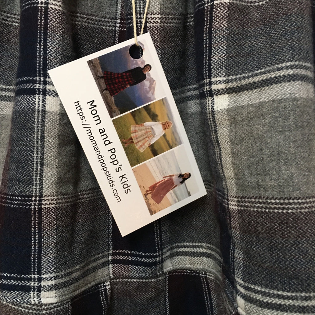 Maxi Flannel Plaid Skirt (5)