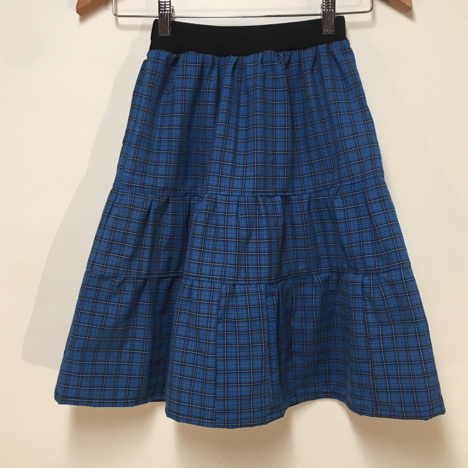 Midi Cotton Plaid Skirt (5-6)