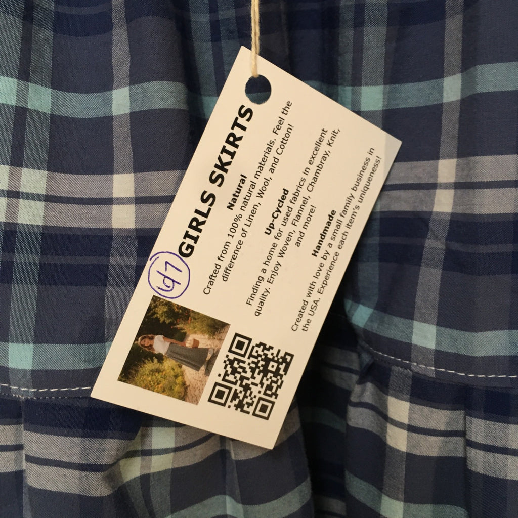 Maxi Cotton Plaid Skirt (6-7)
