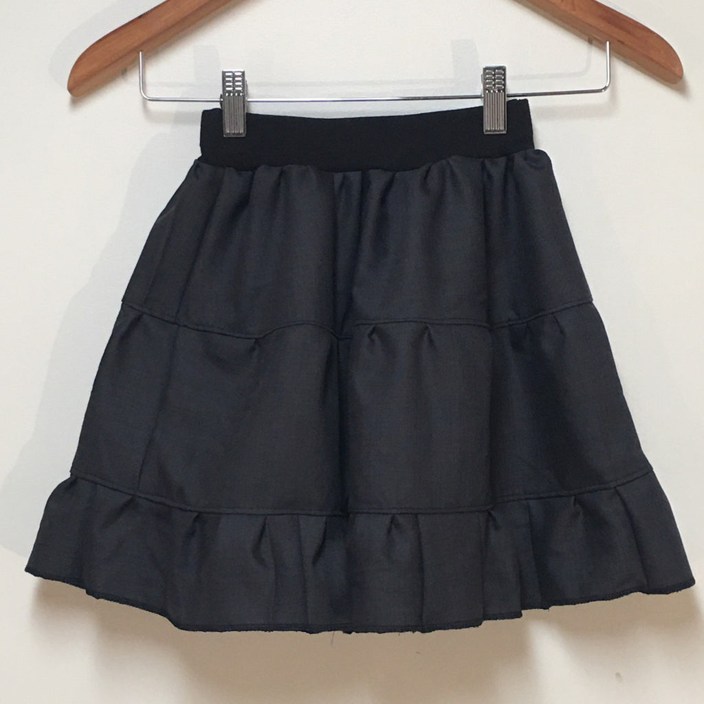 Midi Wool Gray Skirt (2-3)